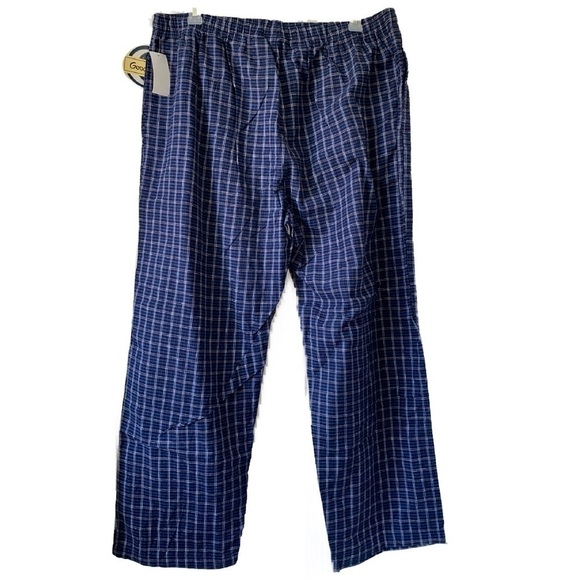 NWT — Sears Vintage Goodnight Blue and White Plaid Pajama Pants in Size 2XL - Picture 1 of 6